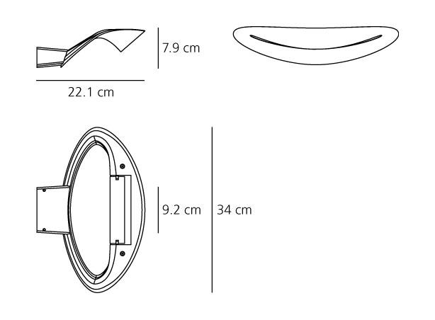 artemide mesmeri silhouette412755 800x600 rozmery