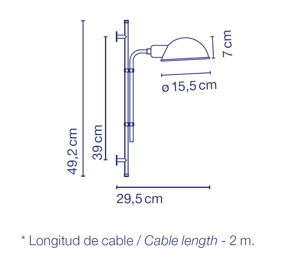 24873 5 marset funiculi a nastenna lampa nadcasoveho designu 1x46w seda ral 7003 vyska 49 2cm_rozmery