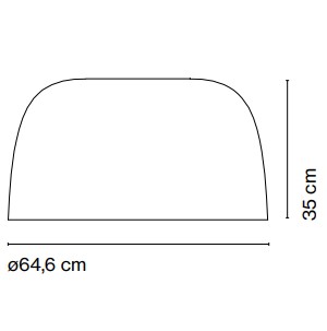 25005 9 marset djembe c 65 35 bile stropni svitidlo 28 5w led 2700k stmivatene prum 64 6cm_rozmery