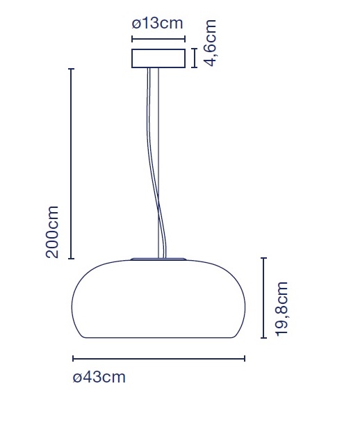 25071 7 marset vetra 43 zavesne svitidlo z matne bileho skla 21 7w led 2700k stmivatelne prum 43cm_rozmery