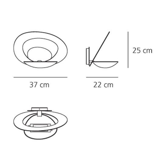 artemide pirce parete silhouette752747 800x600 rozmery