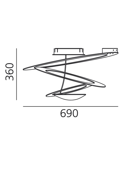 artemide pirce soffitto silhouette3267492 800x600 rozmery