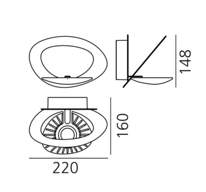 Artemide 1248010A rozmery