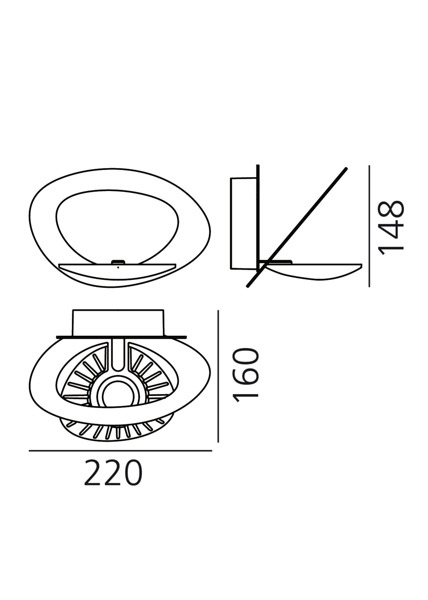 artemide pirce parete silhouette3267405 800x600 rozmery