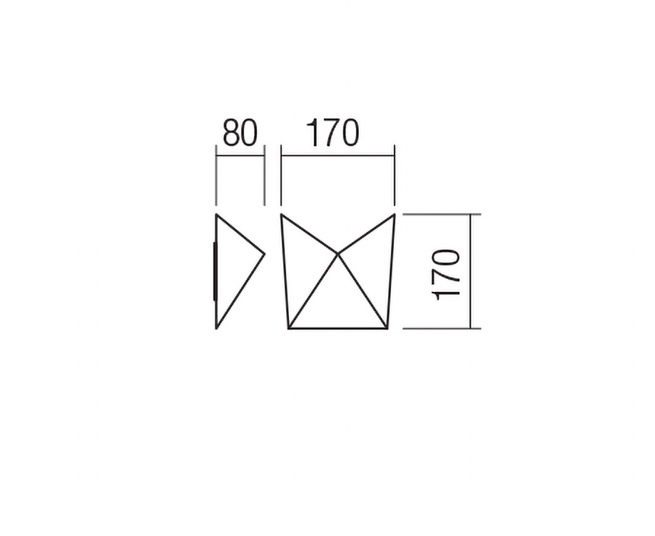 39690 7 redo kiko bile nastenne svitidlo led 7w sirka 17cm_rozmery