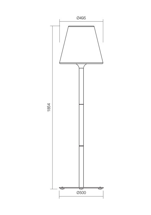 39840 1 redo pino venkovni stojaci lampa 1x42w e27 seda vyska185cm ip65_rozmery