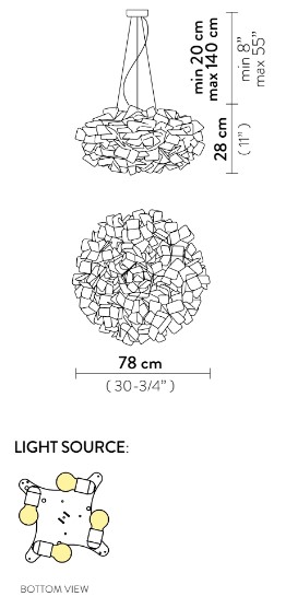 slamp clizia large zavesne rozmery