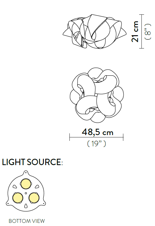 slamp fabula 48.5 rozmery
