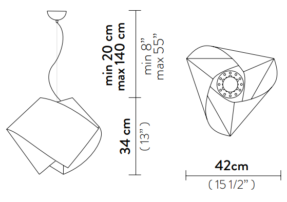 slamp gemmy42x34 rozmery
