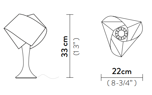 slamp gemmy table rozmery