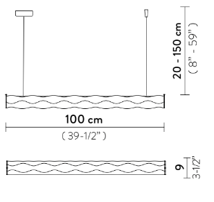 slamp hugo horizont100 rozmery