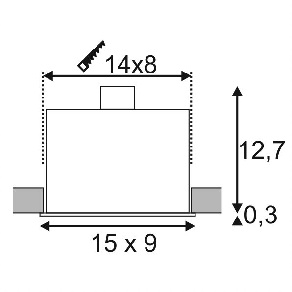 42636 6 slv kadux zapustna bodovka v hranatem tvaru 2x50w bila 15x9cm_rozmery