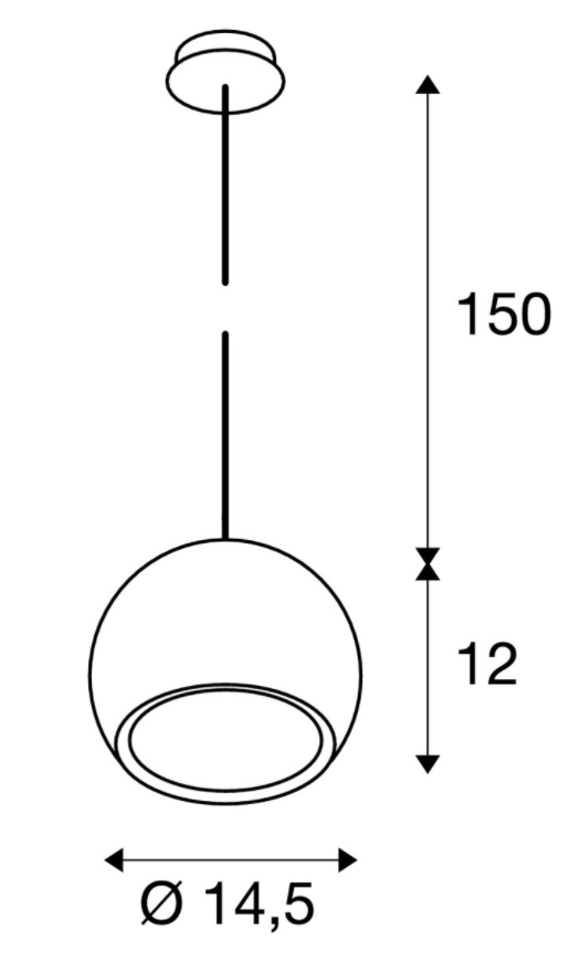 slv light eye14,5 rozmery