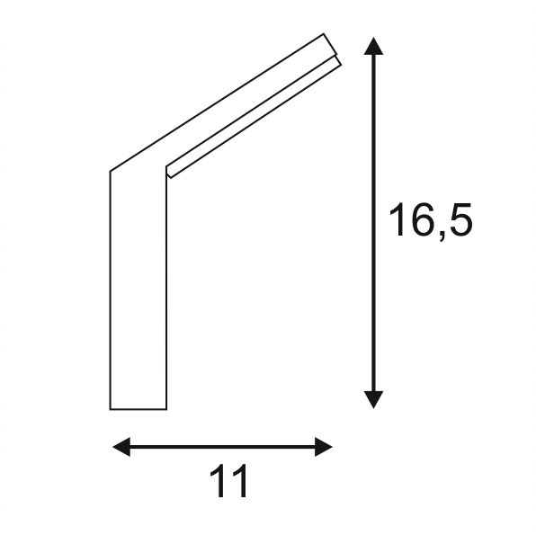 44829 6 slv ordi nastenne venkovni svitidlo 9w led 3000k antracit vyska 16 5cm ip44_rozmery