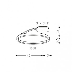 45405 3 teamitalia bellai home bile stropni kruhove svitidlo 45 15w led 3000k prum 58cm_rozmery