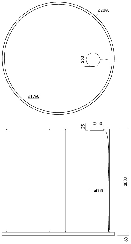4974 3 arelux xambit bile zavesne kruhove svitidlo 120w led 4000k prum 204cm_rozmery