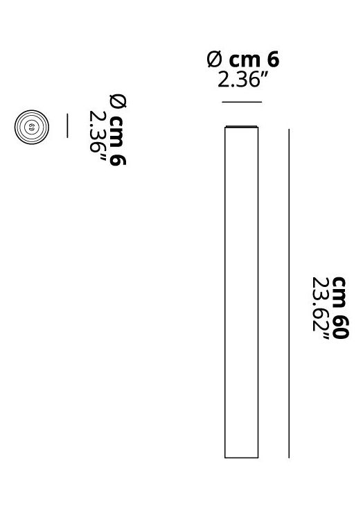 A Tube Medium Ceiling rozmery