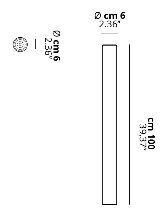 A Tube Large Ceiling rozmery
