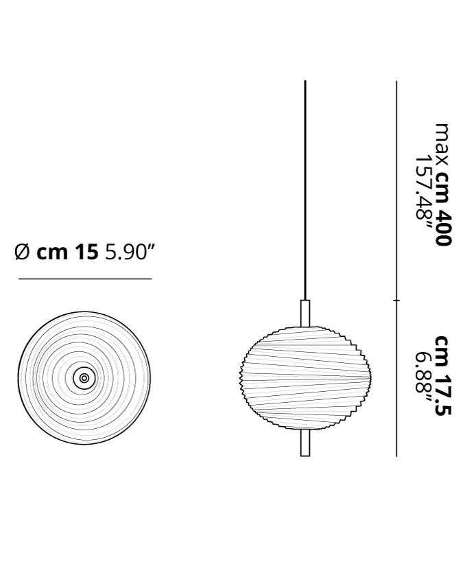 lodes JeffersonMini Pendant rozmery