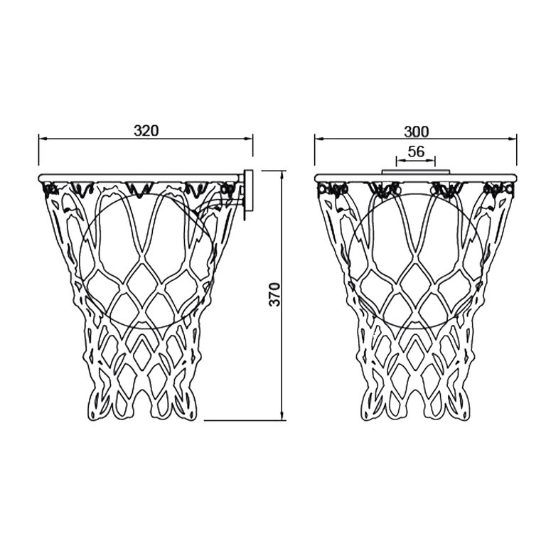 54981 4 mantra basketball bile nastenne svitidlo ve tvaru basketbaloveho kose 1xe27 prumer 30cm_rozmery