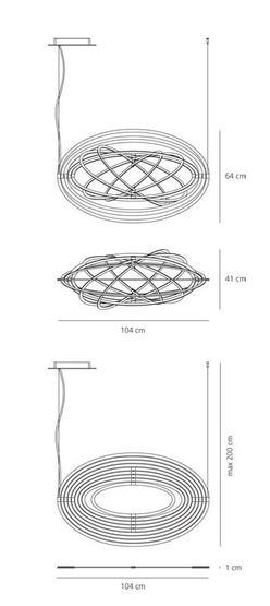 576 4 artemide copernico sospensione designove zavesne led svitidlo 38w led hlinik 104x64cm_rozmery