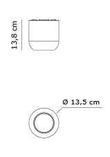 5829 1 axolight urban m bile stropni svitidlo 15w led 3000k stmivatelne vyska 13 8cm_rozmery