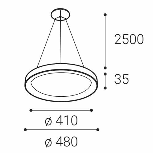 60186 1 led2 3271851d bella slim 48 p z dim 38 2cct 3000k 4000k zavesne bile_rozmery
