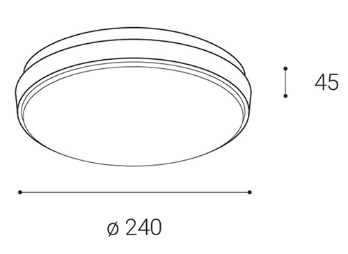 LED2 luna L rozmery