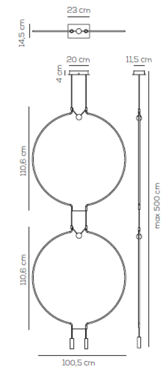 liaison DOUBLE circle rozmery