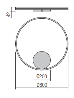 Indirect 60cm rozmery