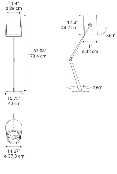 diesel fork podlahova lampa rozmery