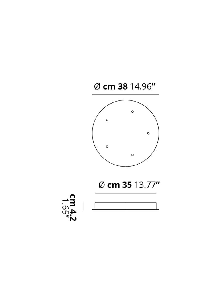 40317 2 studio italia design bila kulata rozeta pro max 5 zavesu prumer 38cm_rozmery