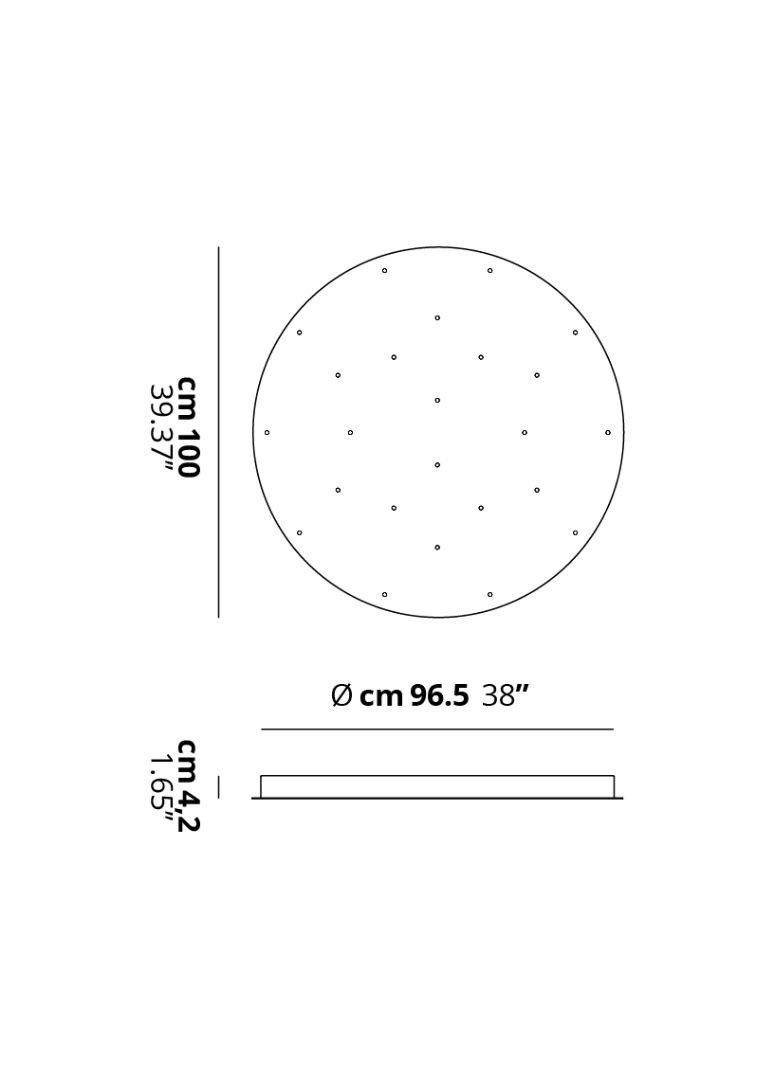 40338 2 studio italia design bila kulata rozeta pro max 24 zavesu prumer 100cm_rozmery