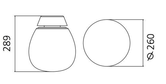 711 3 artemide empatia 26 designove stropni svitidlo 19w led 3000k prum 26cm_rozmery