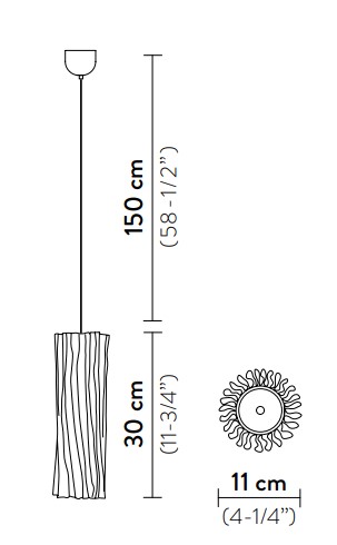 slamp accordeon vertical rozmery
