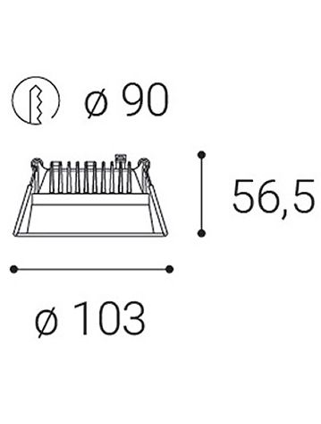 LED2 2250433D rozmery