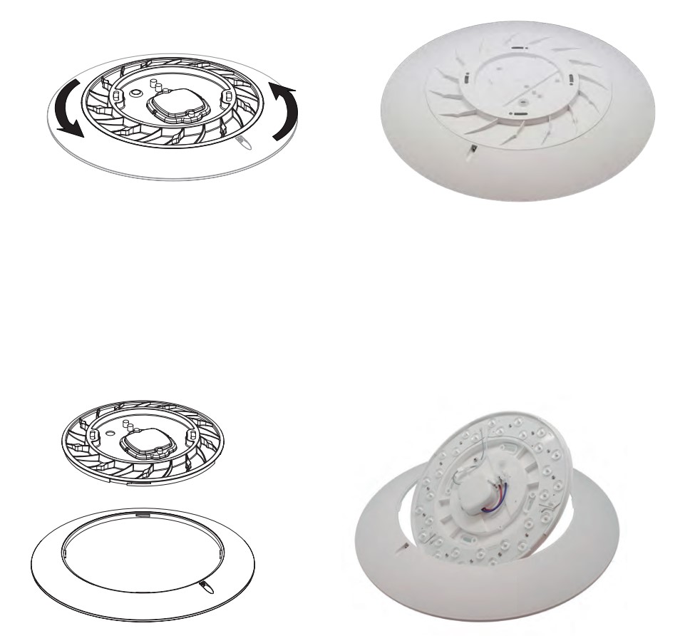 Mantra Slim, bílé stropní svítidlo LED 24W 5000K, průměr 37cm_rozmery