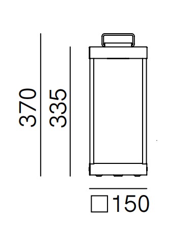 Lanterne Slim 267 01 rozmery
