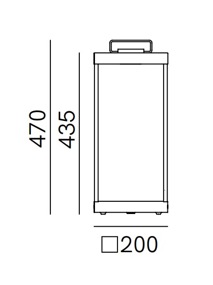 Lanterne Slim 267 02 rozmery