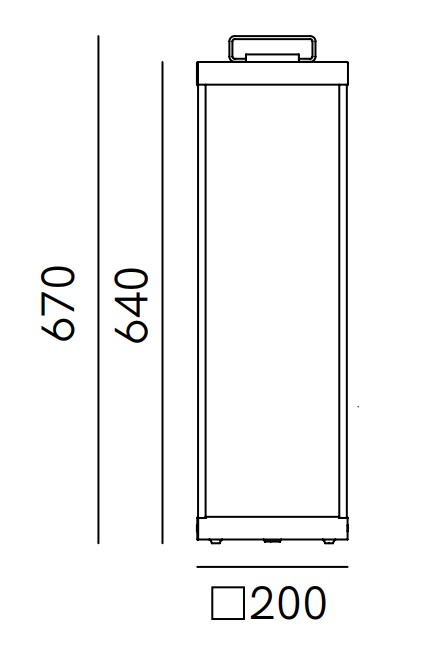 Lanterne Slim 267 03 rozmery