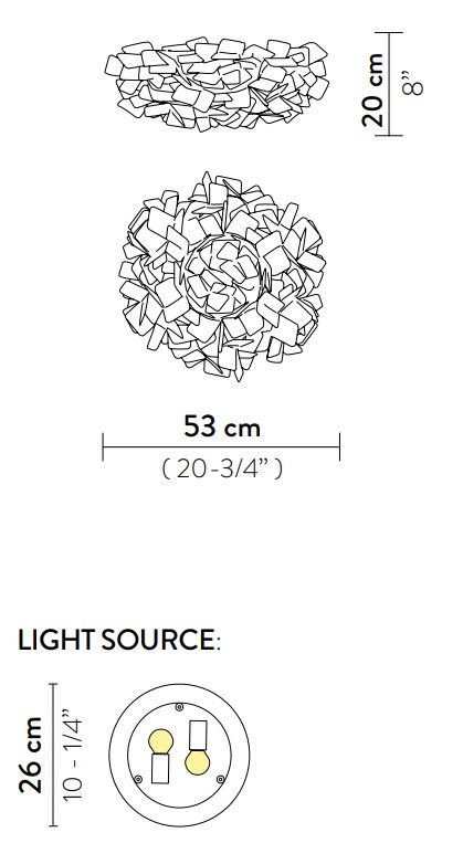 slamp clizia medium rozmery