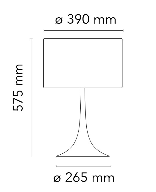 Flos Table1 rozmery