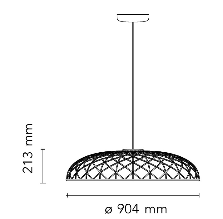 flos skynest zavesne rozmery