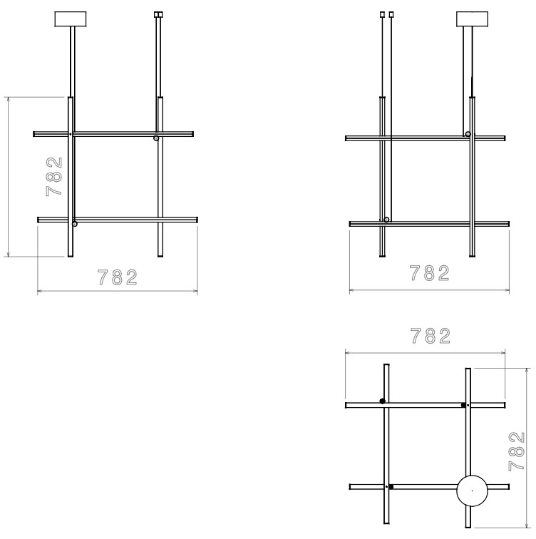 Flos coordinates suspension F1846044 rozmery