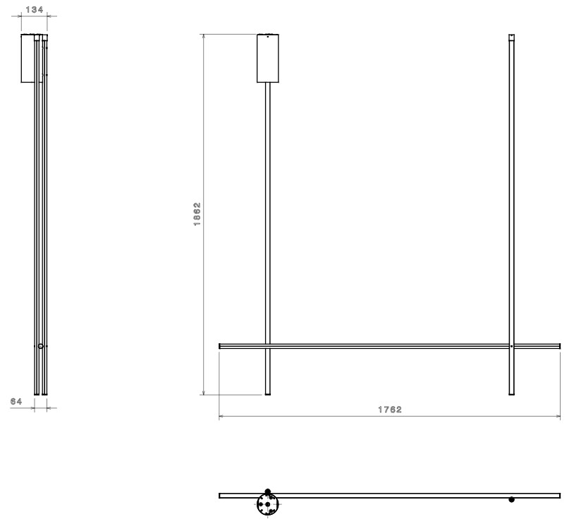 Flos coordinates Ceiling F1866044 rozmery