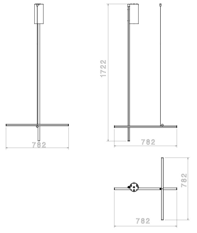 Flos coordinates Ceiling F1864044 rozmery