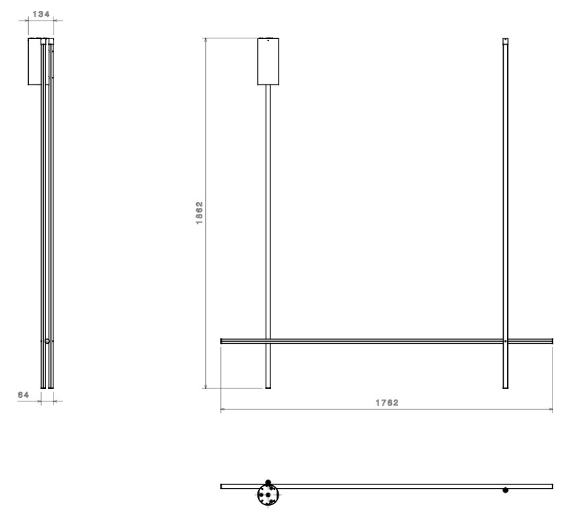 Flos Coordinates Ceiling F1834044 rozmery