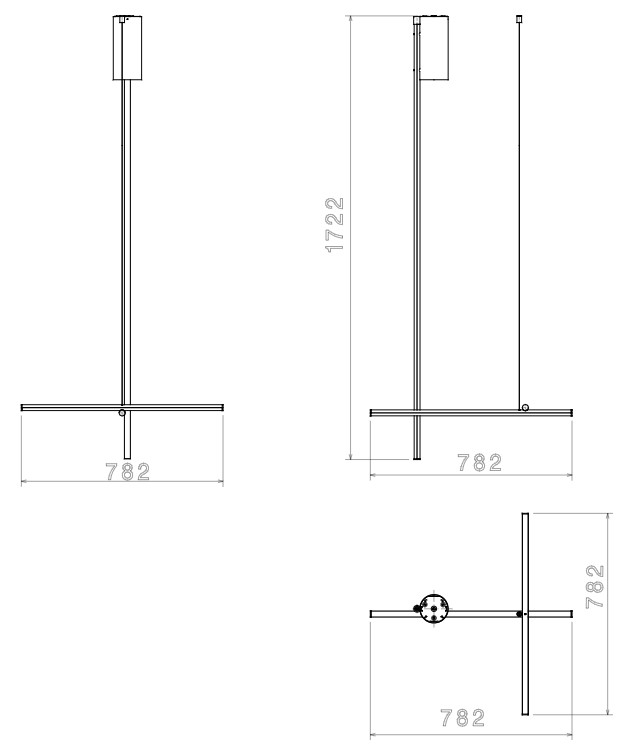 Flos Coordinates Ceiling F1830044 rozmery