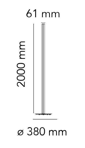 Flos Coordinates Floor F1801044 rozmery