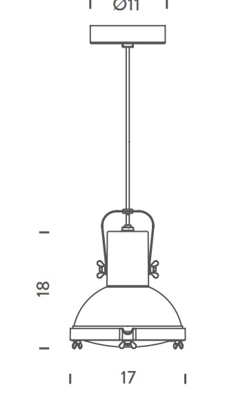 nemo projecteur 165 pendant rozmery